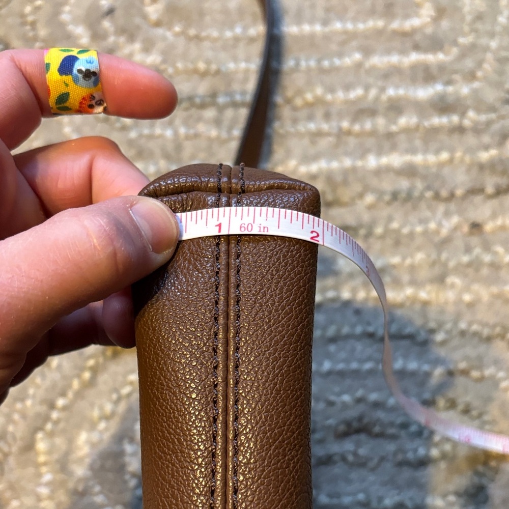 Fossil Brown Leather Crossbody Bag - Picture 8 of 8